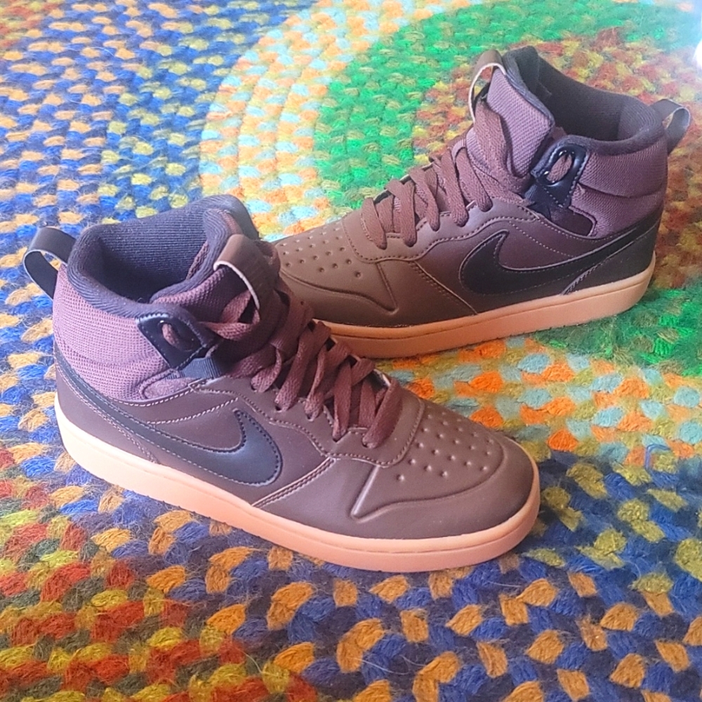 Nike Court Borough Mid 2 Boot GS brown 5.5